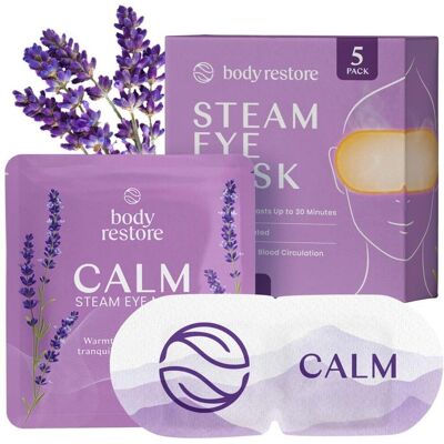Body Restore, Gesichtsmaske, Heated Eye Masks Calm Steam Eye Masks Lavender - Pack of 5 Body Restore, Gesichtsmaske, Heated Eye Masks Calm Steam Eye Masks Lavender - Pack of 5