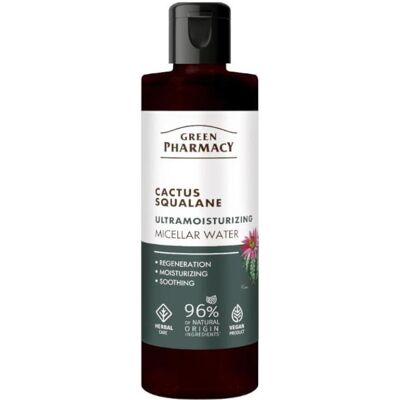 Schubiger, Gesichtsreinigung, Green Pharmacy Woda micelarna Kaktus i skwalan 200ml (Gesichtswasser, 200 ml) Schubiger, Gesichtsreinigung, Green Pharmacy Woda micelarna Kaktus i skwalan 200ml (Gesichtswasser, 200 ml)