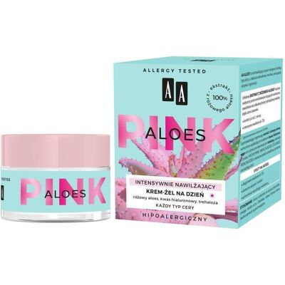 AA, Gesichtscreme, Pink Intensely Moisturizing Cream-Gel For All Skin Types For The Day Aloe Vera 50Ml (50 ml, Gesichtsgel) AA, Gesichtscreme, Pink Intensely Moisturizing Cream-Gel For All Skin Types For The Day Aloe Vera 50Ml (50 ml, Gesichtsgel)