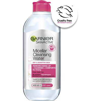 Garnier SkinActive Mizellenwasser für trockene Haut Garnier SkinActive Mizellenwasser für trockene Haut
