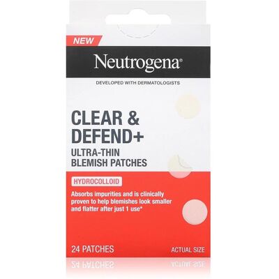 Neutrogena, Gesichtsmaske, Clear & Defend Ultra Thin Patches For Blemishes 24 Pieces (14 g) Neutrogena, Gesichtsmaske, Clear & Defend Ultra Thin Patches For Blemishes 24 Pieces (14 g)