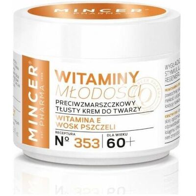 Kenwood Gesichtscreme, Mincer Pharma Vitamine Anti-Falten-Creme - fettig 60+ Nr. 353 50ml (50 ml, 24h Creme) Kenwood Gesichtscreme, Mincer Pharma Vitamine Anti-Falten-Creme - fettig 60+ Nr. 353 50ml (50 ml, 24h Creme)