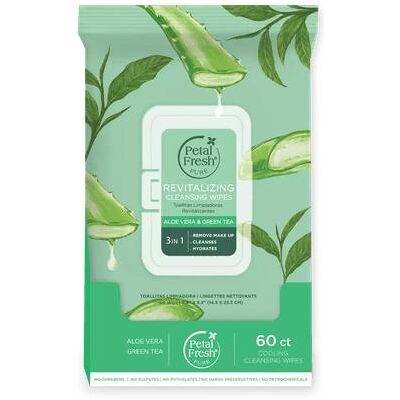 Petal Fresh, Gesichtsreinigung, - Pure Revitalizing Aloe Vera & Green Tea Cleansing Wipes (Reinigungstücher Gesicht) Petal Fresh, Gesichtsreinigung, - Pure Revitalizing Aloe Vera & Green Tea Cleansing Wipes (Reinigungstücher Gesicht)