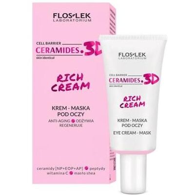 Floslek, Augenpflege, Ceramides 3d Rich Cream Eye Mask 30ml (Augenpflege Crème, Nacht, 30 ml) Floslek, Augenpflege, Ceramides 3d Rich Cream Eye Mask 30ml (Augenpflege Crème, Nacht, 30 ml)