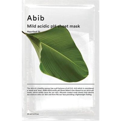 Abib Herzblatt Fit Mild saurer pH Tuchmaske 30 ml Abib Herzblatt Fit Mild saurer pH Tuchmaske 30 ml