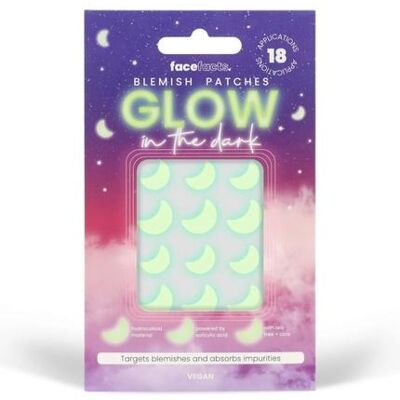 Face Facts, Gesichtsmaske, Glow In The Dark Blemish Patches 18 Count Vegan with Tea Tree Face Facts, Gesichtsmaske, Glow In The Dark Blemish Patches 18 Count Vegan with Tea Tree