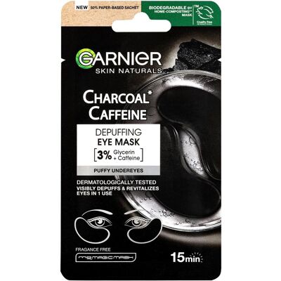 Garnier Skin Naturals Aktivkohle Koffein Augenmaske - Erfrischende Maske Garnier Skin Naturals Aktivkohle Koffein Augenmaske - Erfrischende Maske