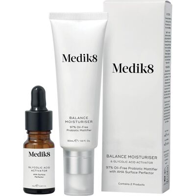 Medik8, Beauty Geschenkset, Balance Moisturiser with Glycolic Acid Activator 50ml (Gesichtspflege Set) Medik8, Beauty Geschenkset, Balance Moisturiser with Glycolic Acid Activator 50ml (Gesichtspflege Set)
