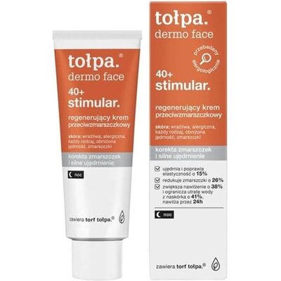 Tołpa, Gesichtscreme, Tolpa Dermo Face 40+ Stimulierende Regenerierende Anti-Falten Creme Nacht 40ml (40 ml, Nachtcreme) Tołpa, Gesichtscreme, Tolpa Dermo Face 40+ Stimulierende Regenerierende Anti-Falten Creme Nacht 40ml (40 ml, Nachtcreme)