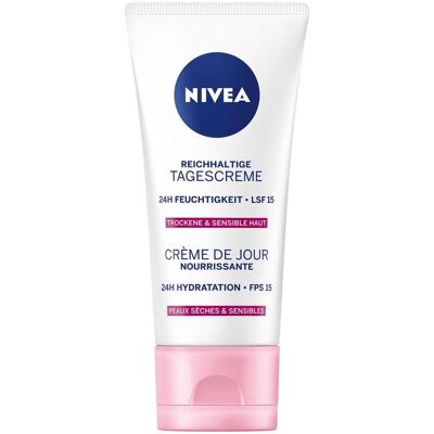 NIVEA, Gesichtscreme, Reichhaltige Tagescreme LSF 15 (50 ml, Tagescreme, SPF 15) NIVEA, Gesichtscreme, Reichhaltige Tagescreme LSF 15 (50 ml, Tagescreme, SPF 15)