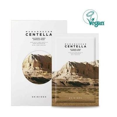 Skin1004, Gesichtsmaske, Madagascar Centella Watergel Sheet Ampoule Face Mask 25ml X 5 Pieces Skin1004, Gesichtsmaske, Madagascar Centella Watergel Sheet Ampoule Face Mask 25ml X 5 Pieces