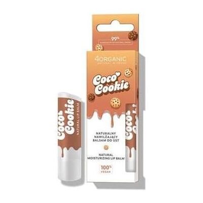 4Organic, Lippenpflege, Natural Lip Balm Coco Cookie 5g (Lippenbalsam, 5 g) 4Organic, Lippenpflege, Natural Lip Balm Coco Cookie 5g (Lippenbalsam, 5 g)