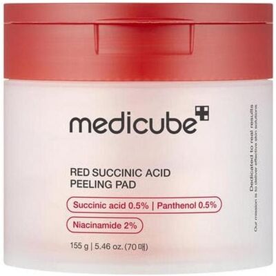 Medicube, Gesichtsmaske, Red Succinic Acid Facial Toning Pads (155 ml) Medicube, Gesichtsmaske, Red Succinic Acid Facial Toning Pads (155 ml)