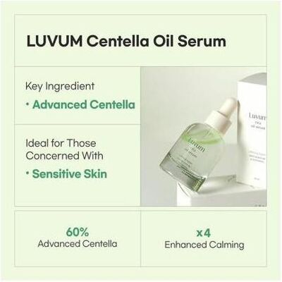 Luvum, Gesichtsserum, Beruhigendes Repair-Cica-Ölserum mit Centella-Essenz (30 ml) Luvum, Gesichtsserum, Beruhigendes Repair-Cica-Ölserum mit Centella-Essenz (30 ml)