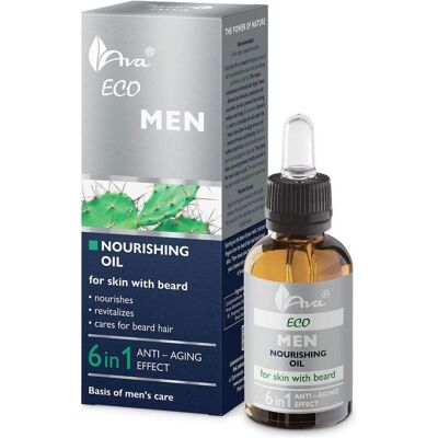 AVA Laboratorium, Bartpflege, Eco Men Nourishing Skin Oil With Stubble Anti-Aging 30Ml (30 ml) AVA Laboratorium, Bartpflege, Eco Men Nourishing Skin Oil With Stubble Anti-Aging 30Ml (30 ml)