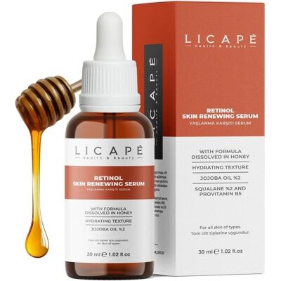 Licape, Gesichtsserum, Retinol Serum 30 ml – Anti-Aging & Porenverfeinerung für strahlende Haut (30 ml) Licape, Gesichtsserum, Retinol Serum 30 ml – Anti-Aging & Porenverfeinerung für strahlende Haut (30 ml)