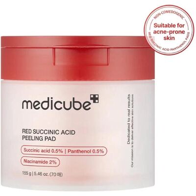 Medicube Rote Succinsäure Peeling Pad - Akne Hautpflege Medicube Rote Succinsäure Peeling Pad - Akne Hautpflege