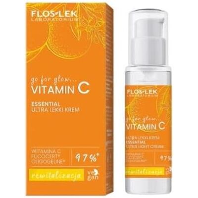 Floslek, Gesichtscreme, Laboratorium Go For Glow Vitamin C Ultra Light Cream For Day And Night 30 Ml (30 ml, Nachtcreme, Tagescreme) Floslek, Gesichtscreme, Laboratorium Go For Glow Vitamin C Ultra Light Cream For Day And Night 30 Ml (30 ml, Nachtcreme, Tagescreme)