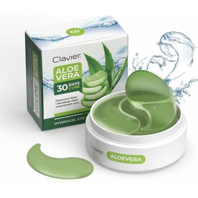Clavier, Augenpflege, Bright Look Aloe Vera Eye Patches 60 Pieces (Tag + Nacht) Clavier, Augenpflege, Bright Look Aloe Vera Eye Patches 60 Pieces (Tag + Nacht)