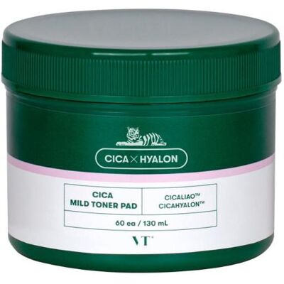 VT Cosmetics, Gesichtsreinigung, VT Cica Mild Toner Pad, 60 pads (130 ml) VT Cosmetics, Gesichtsreinigung, VT Cica Mild Toner Pad, 60 pads (130 ml)