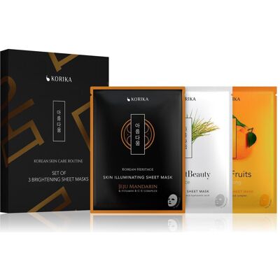 Korika, Gesichtsmaske, - Brightening Sheet Masks Set Korika, Gesichtsmaske, - Brightening Sheet Masks Set