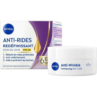 NIVEA, Gesichtscreme, Anti-Falten Kontur Tagespflege 65+ LSF 30 (50 ml, Tagescreme, SPF 30) NIVEA, Gesichtscreme, Anti-Falten Kontur Tagespflege 65+ LSF 30 (50 ml, Tagescreme, SPF 30)