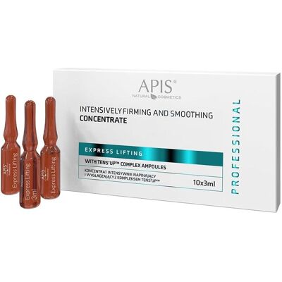Apis Natural Cosmetics, Gesichtsserum, Apis Professional Ampoules Intensively Tightening And Smoothing With Tens Up Complex 10x3ml (30 ml) Apis Natural Cosmetics, Gesichtsserum, Apis Professional Ampoules Intensively Tightening And Smoothing With Tens Up Complex 10x3ml (30 ml)