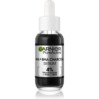 Garnier, Gesichtsserum, AHA + BHA + Charcoal (30 ml) Garnier, Gesichtsserum, AHA + BHA + Charcoal (30 ml)