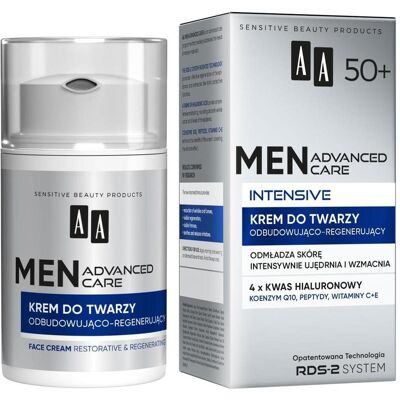 Oceanic, Gesichtscreme, AA Men Advanced Care Intensive 50+ krem do twarzy odbudowująco-regenerujący 50ml (50 ml, Tagescreme) Oceanic, Gesichtscreme, AA Men Advanced Care Intensive 50+ krem do twarzy odbudowująco-regenerujący 50ml (50 ml, Tagescreme)