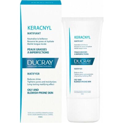 Ducray, Gesichtscreme, Keracnyl Mattifying Cream matujący krem do cery tłustej i trądzikowej 30ml (30 ml, Tagescreme) Ducray, Gesichtscreme, Keracnyl Mattifying Cream matujący krem do cery tłustej i trądzikowej 30ml (30 ml, Tagescreme)