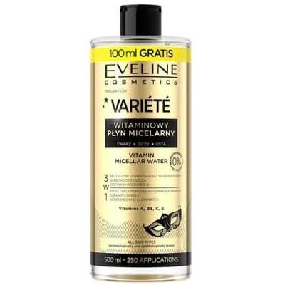 Eveline, Gesichtsreinigung, Variety Vitamin Micellar Water For Face 500ml (Gesichtswasser, 500 ml) Eveline, Gesichtsreinigung, Variety Vitamin Micellar Water For Face 500ml (Gesichtswasser, 500 ml)