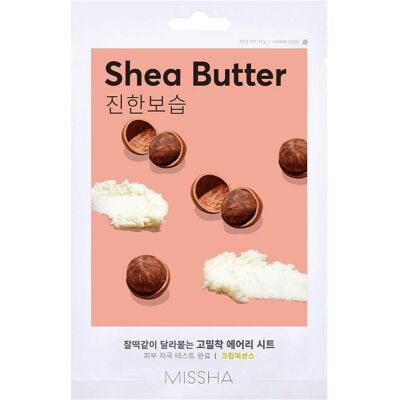 Missha, Gesichtsmaske, - Moisturizing face mask Airy Fit Sheet Mask (Shea Butter) 1 pc. (1 ml) Missha, Gesichtsmaske, - Moisturizing face mask Airy Fit Sheet Mask (Shea Butter) 1 pc. (1 ml)