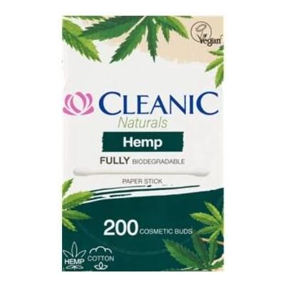 Cleanic, Wattepads, Naturals Hanfhygiene Sticks, 200 Teile (200x) Cleanic, Wattepads, Naturals Hanfhygiene Sticks, 200 Teile (200x)