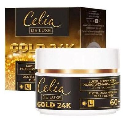 Celia, Gesichtscreme, De Luxe Gold 24K 60+ Anti-Wrinkle Cream For The Night 50Ml (50 ml, Nachtcreme) Celia, Gesichtscreme, De Luxe Gold 24K 60+ Anti-Wrinkle Cream For The Night 50Ml (50 ml, Nachtcreme)