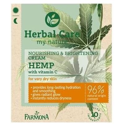 Farmona, Gesichtscreme, Herbal Care Nourishing Brightening Cream Hemp Vitamin C for Dry Skin 50ml (50 ml, Tagescreme) Farmona, Gesichtscreme, Herbal Care Nourishing Brightening Cream Hemp Vitamin C for Dry Skin 50ml (50 ml, Tagescreme)