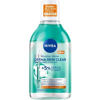 NIVEA, Gesichtsserum, DERMA Skin Clear Serum-Infused Micellar Water 400ml NIVEA, Gesichtsserum, DERMA Skin Clear Serum-Infused Micellar Water 400ml
