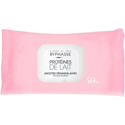 Byphasse, Gesichtsreinigung, Lingettes Démaquillantes - Visage & Yeux À La Protéine De Lait - X40 (Reinigungstücher Gesicht) Byphasse, Gesichtsreinigung, Lingettes Démaquillantes - Visage & Yeux À La Protéine De Lait - X40 (Reinigungstücher Gesicht)