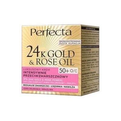 Perfecta, Gesichtsserum, 24K Gold & Rose Oil Anti-Wrinkle Cream 50+ 50Ml (50 ml) Perfecta, Gesichtsserum, 24K Gold & Rose Oil Anti-Wrinkle Cream 50+ 50Ml (50 ml)