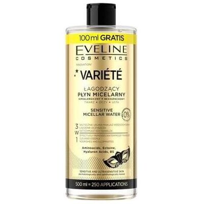 Eveline, Gesichtsreinigung, Variete Gentle Micellar Liquid 500ml (Mizellenwasser, 500 ml) Eveline, Gesichtsreinigung, Variete Gentle Micellar Liquid 500ml (Mizellenwasser, 500 ml)