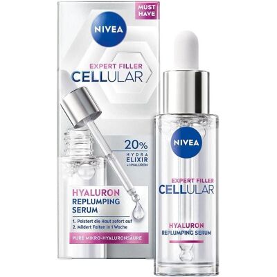 NIVEA, Gesichtsserum, Cellular Expert Filler Aufpolsterndes Hyaluron-Serum (30 ml) NIVEA, Gesichtsserum, Cellular Expert Filler Aufpolsterndes Hyaluron-Serum (30 ml)