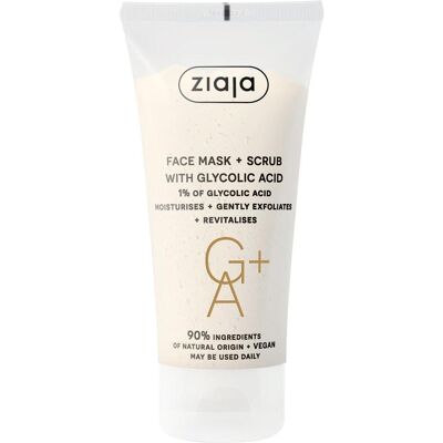 Ziaja, Gesichtsmaske, Glycolic Acid Peeling Mask (Face Mask + Scrub) 55 ml (55 ml) Ziaja, Gesichtsmaske, Glycolic Acid Peeling Mask (Face Mask + Scrub) 55 ml (55 ml)