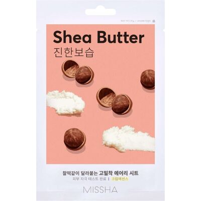 Missha, Gesichtsmaske, - Moisturizing face mask Airy Fit Sheet Mask (Shea Butter) 1 pc. (19 g) Missha, Gesichtsmaske, - Moisturizing face mask Airy Fit Sheet Mask (Shea Butter) 1 pc. (19 g)
