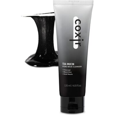 Coxir, Gesichtsmaske, Txa Mucin Pore Mask Cleanser with Tranexamic Acid, Charcoal, and Black Rice (120 ml) Coxir, Gesichtsmaske, Txa Mucin Pore Mask Cleanser with Tranexamic Acid, Charcoal, and Black Rice (120 ml)
