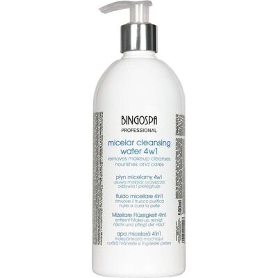 BingoSpa, Gesichtsreinigung, Mizellenflüssigkeit 3-in-1 Make-up-Entferner, Reinigungsmittel und Hautpflege (Mizellenwasser, 500 ml) BingoSpa, Gesichtsreinigung, Mizellenflüssigkeit 3-in-1 Make-up-Entferner, Reinigungsmittel und Hautpflege (Mizellenwasser, 500 ml)