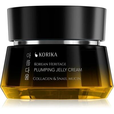 Korika, Gesichtscreme, Koreanische Heritage Kollagen & Schneckenschleim Volumen-Gelee-Creme (50 ml) Korika, Gesichtscreme, Koreanische Heritage Kollagen & Schneckenschleim Volumen-Gelee-Creme (50 ml)