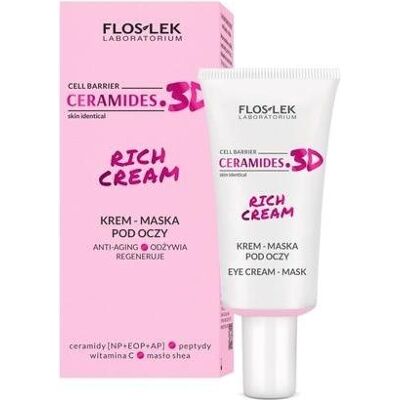 Floslek, Gesichtsmaske, Ceramides 3d Rich Cream Eye Mask 30ml (30 ml) Floslek, Gesichtsmaske, Ceramides 3d Rich Cream Eye Mask 30ml (30 ml)