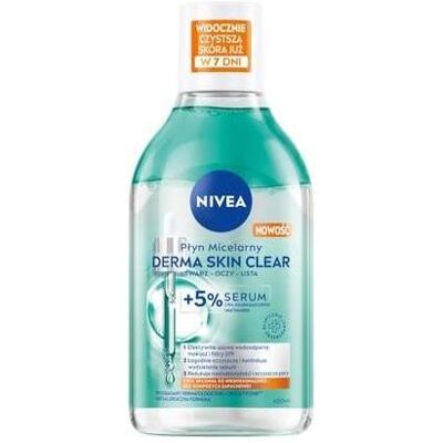 NIVEA, Gesichtsreinigung, Derma Skin Clear Micellar Water With 5% Serum 400ml (Mizellenwasser, 400 ml) NIVEA, Gesichtsreinigung, Derma Skin Clear Micellar Water With 5% Serum 400ml (Mizellenwasser, 400 ml)