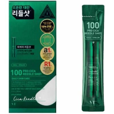 VT Cosmetics, Gesichtsserum, 100 Pro Cica Reedle Shot 2ml X 10 Pieces (20 ml) VT Cosmetics, Gesichtsserum, 100 Pro Cica Reedle Shot 2ml X 10 Pieces (20 ml)