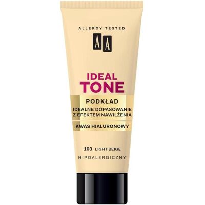 Oceanic, Foundation, AA Ideal Tone Foundation podkład do twarzy 103 Light Beige 30ml (Light Beige) Oceanic, Foundation, AA Ideal Tone Foundation podkład do twarzy 103 Light Beige 30ml (Light Beige)