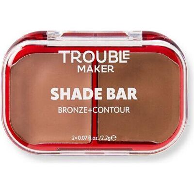 Trouble Maker, Highlighter + Bronzer, Shade Bar Gesichtspalette, Bronze und Kontur, 2,2 g, Farbton: Herz und Seele (Herz und Seele, Bronzer) Trouble Maker, Highlighter + Bronzer, Shade Bar Gesichtspalette, Bronze und Kontur, 2,2 g, Farbton: Herz und Seele (Herz und Seele, Bronzer)